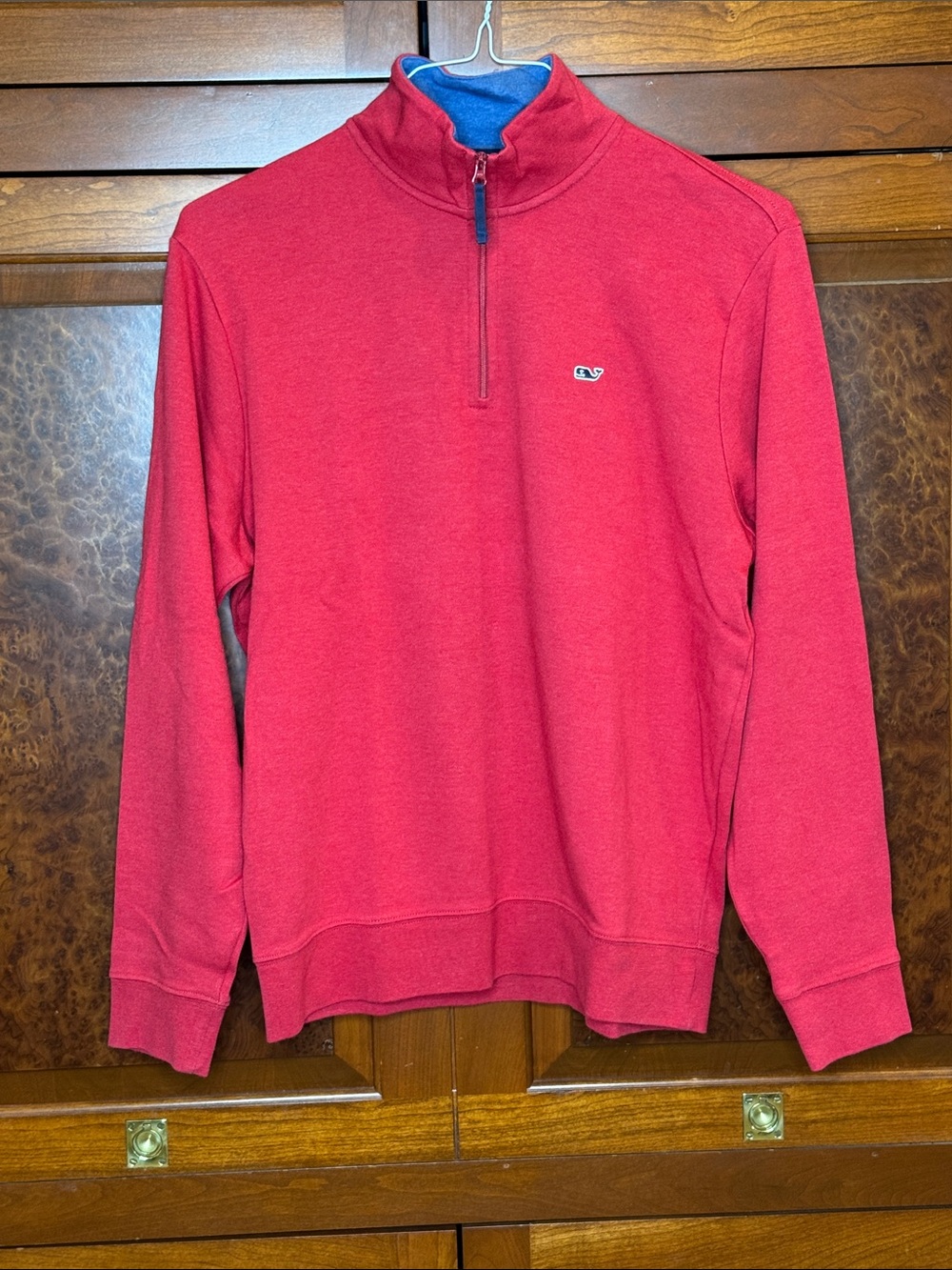 Vineyard Vines men’s S Red 1/4 Zip 100% Pima cotton Pullover